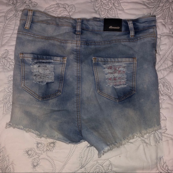 blue jean shorts - Picture 2 of 4